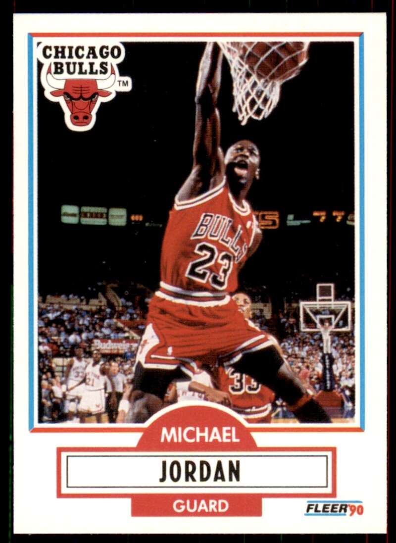 Michael Jordan Card 1990-91 Fleer #26 Image 1