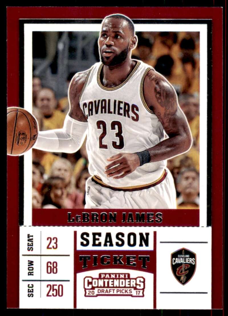 LeBron James Card 2017-18 Panini Contenders Draft Picks #36A Image 1