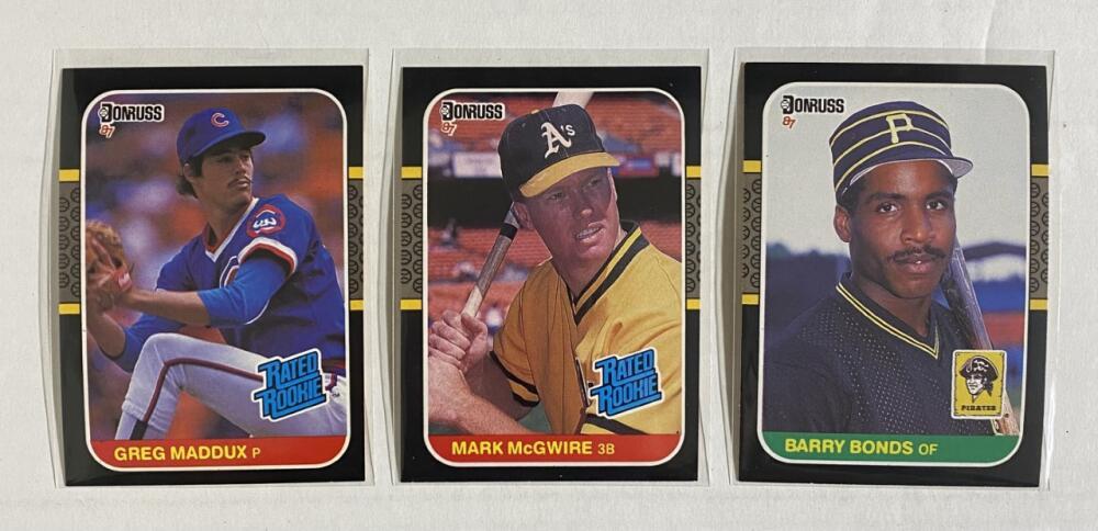 1987 Donruss Baseball Hand Collated Set 1-660 Maddux McGwire Bonds Rookie Image 2