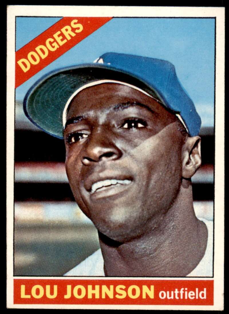 Lou Johnson Card 1966 Topps #13 Image 1