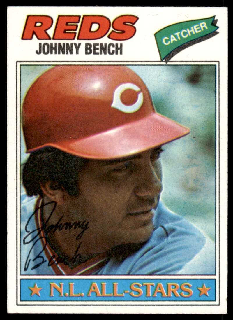 Johnny Bench Card 1977 Topps #70 Image 1