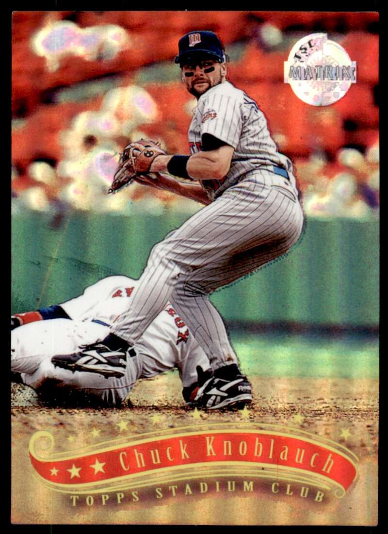 Chuck Knoblauch Card 1997 Stadium Club TSC Matrix #206 Image 1