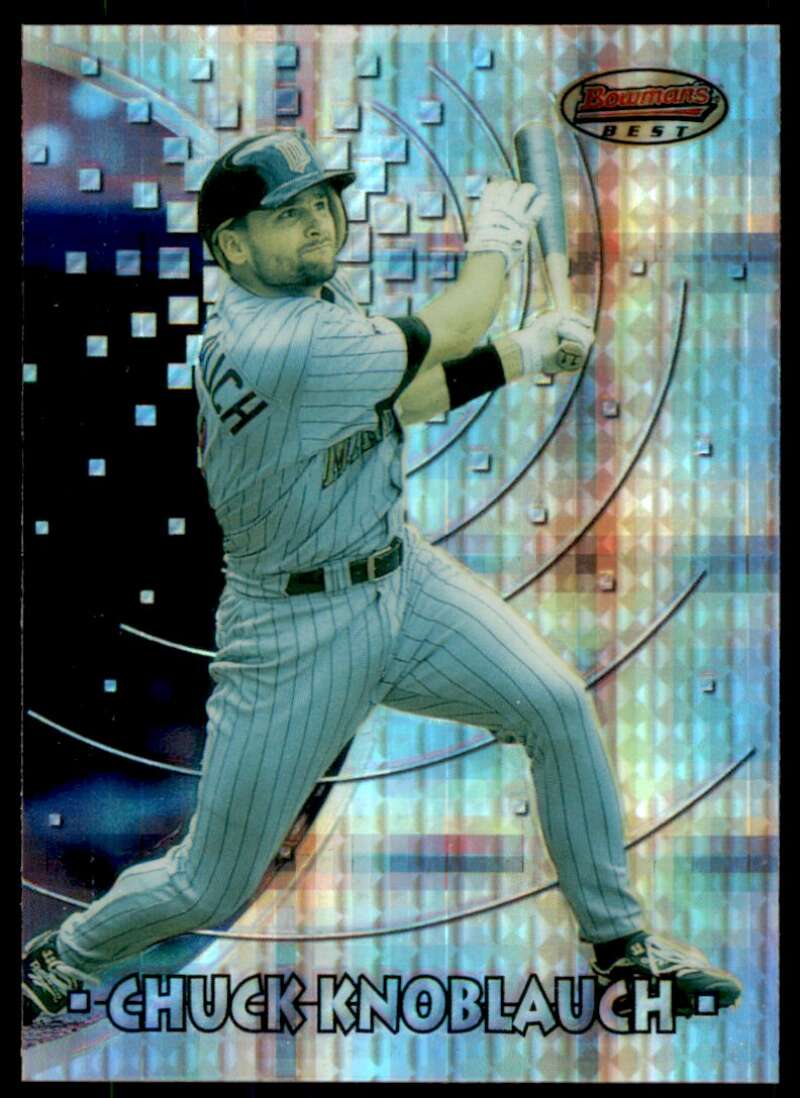 Chuck Knoblauch Card 1997 Bowman's Best Atomic Refractors #51 Image 1