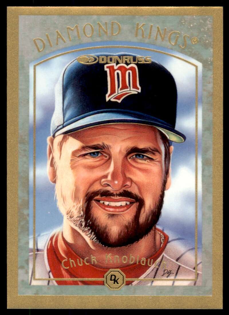 Chuck Knoblauch Card 1997 Donruss Diamond Kings #4 Image 1