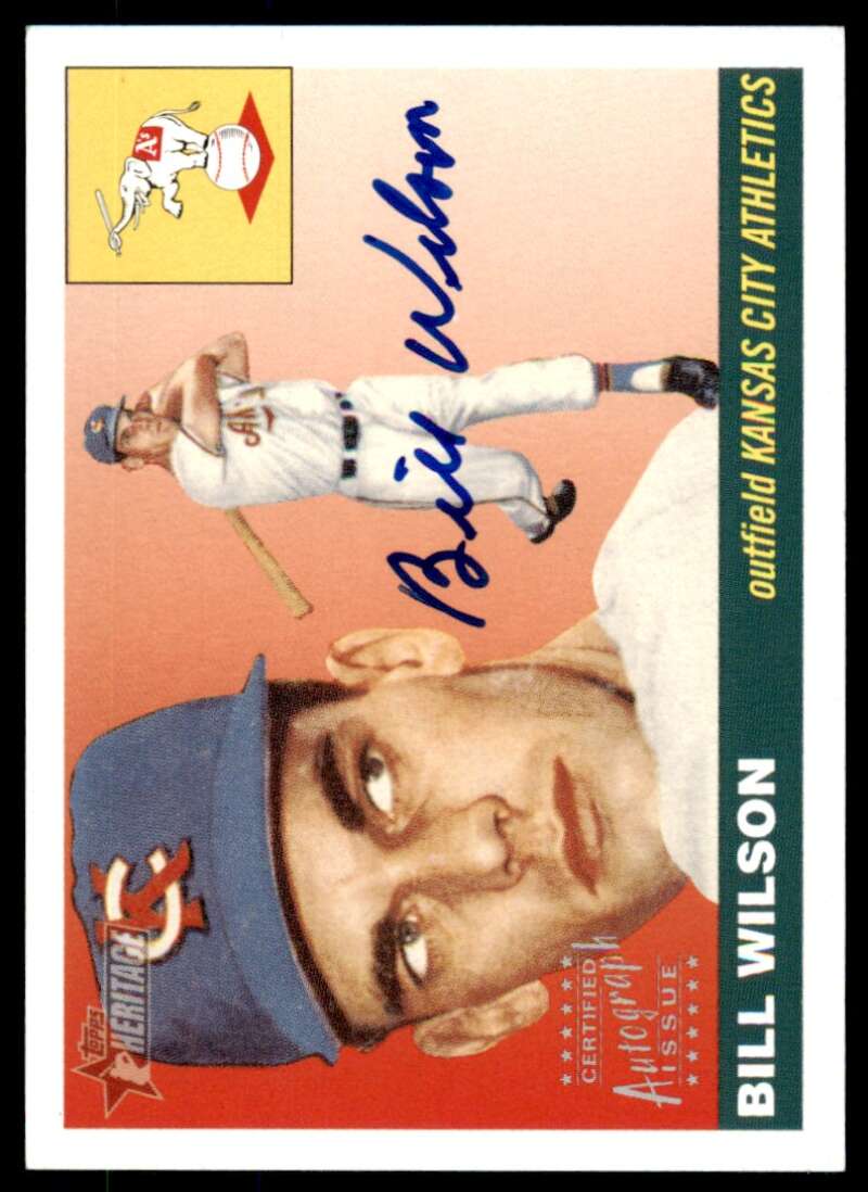 Bill Wilson Card 2004 Topps Heritage Real One Autographs #RO-BW Image 1