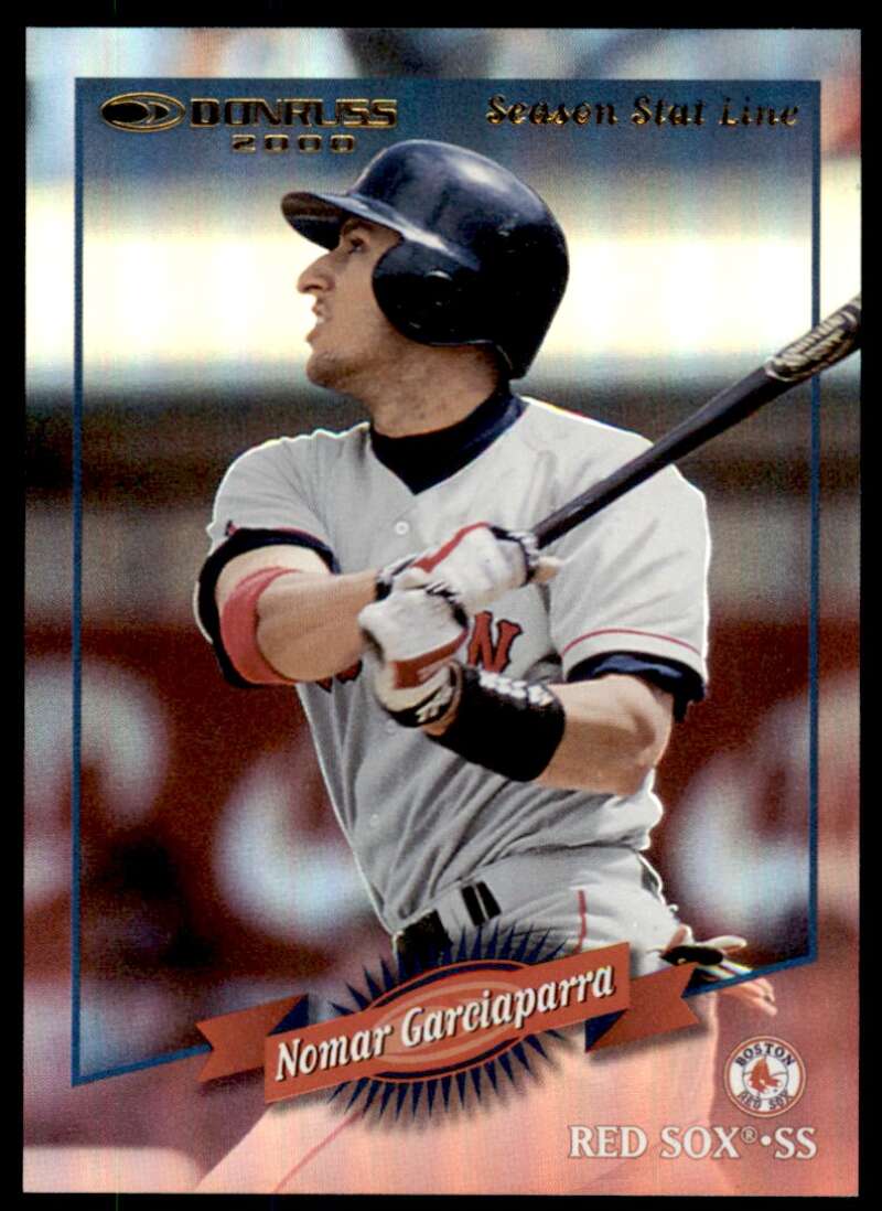 Nomar Garciaparra Card 2001 Donruss 2000 Retro Stat Line Season #4 Image 1