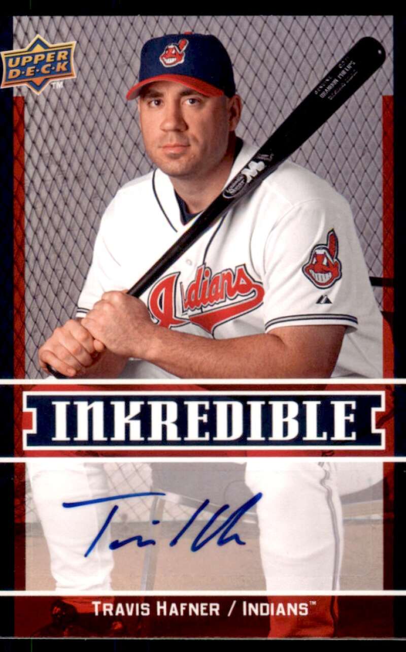 Travis Hafner Card 2009 Upper Deck Inkredible #INK-TH Image 1