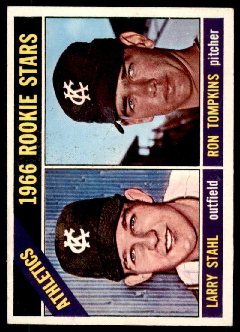 Larry Stahl/Ron Tompkins Rookie Card 1966 Topps #107 Image 1