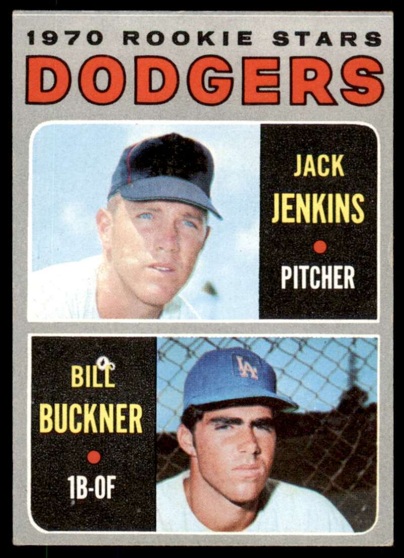 Jack Jenkins/Bill Buckner Rookie Card 1970 Topps #286 Image 1