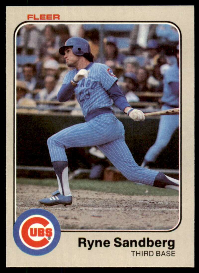 Ryne Sandberg Rookie Card 1983 Fleer #507 Image 1