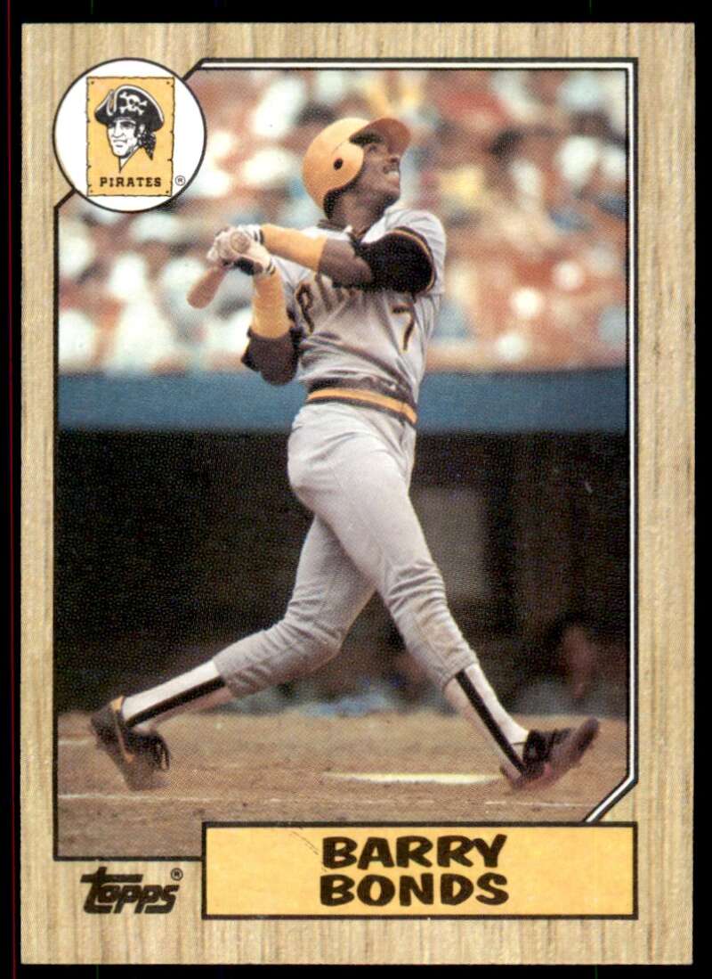 Barry Bonds Rookie Card 1987 Topps #320 Image 1