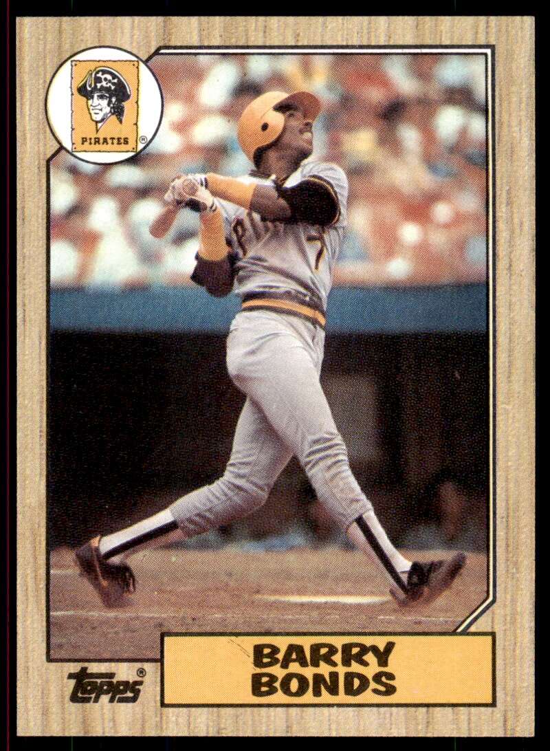 Barry Bonds Rookie Card 1987 Topps #320 Image 1