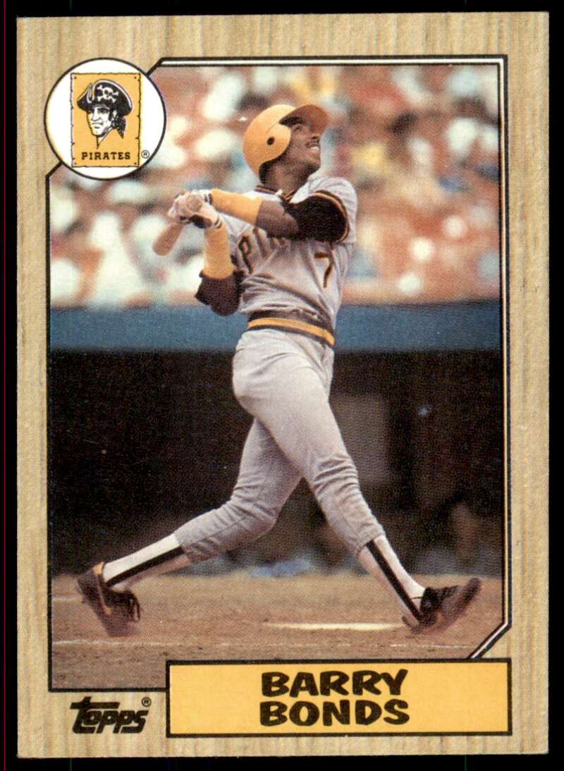 Barry Bonds Rookie Card 1987 Topps #320 Image 1