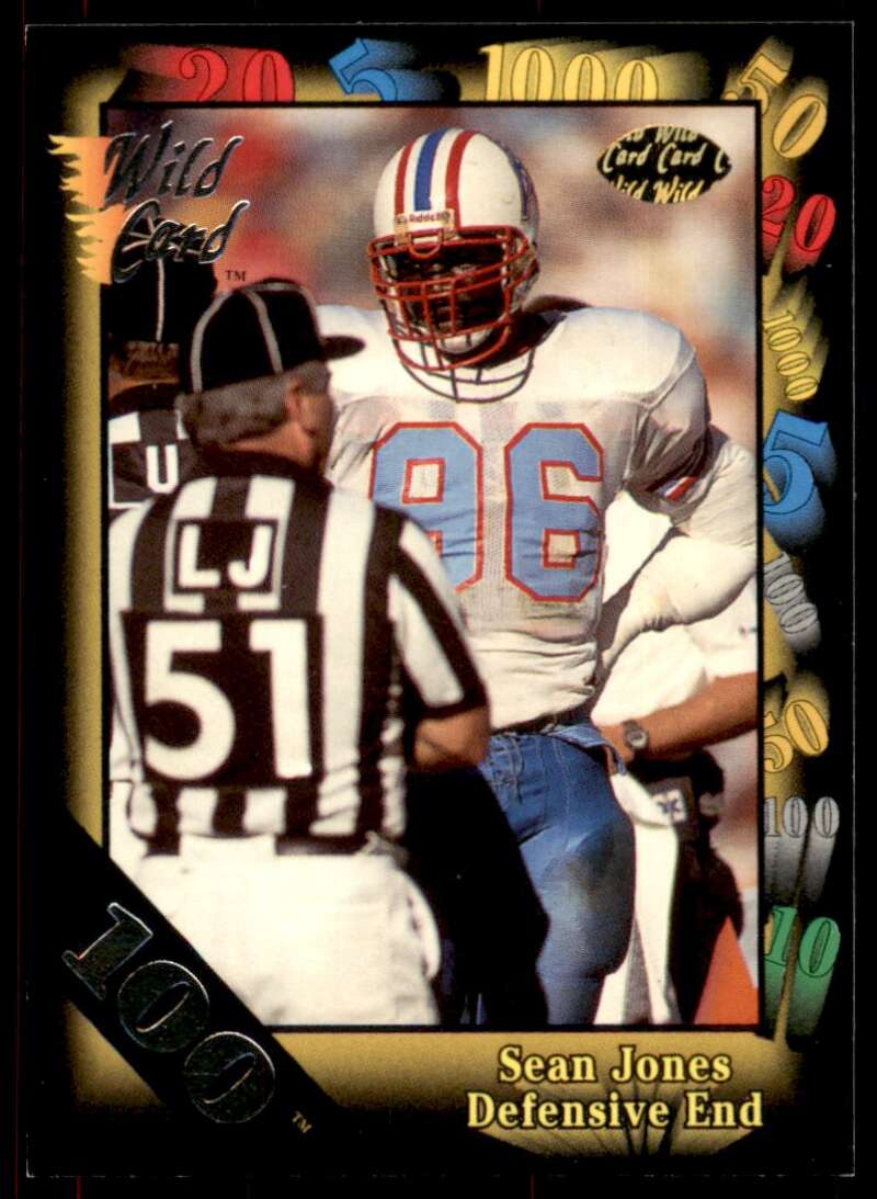 Sean Jones Card 1991 Wild Card 100 Stripe #2 Image 1