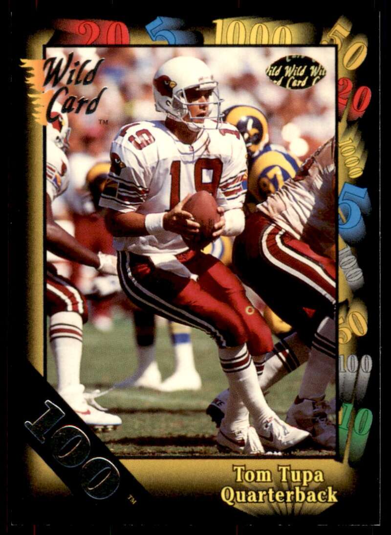 Tom Tupa Card 1991 Wild Card 100 Stripe #36 Image 1