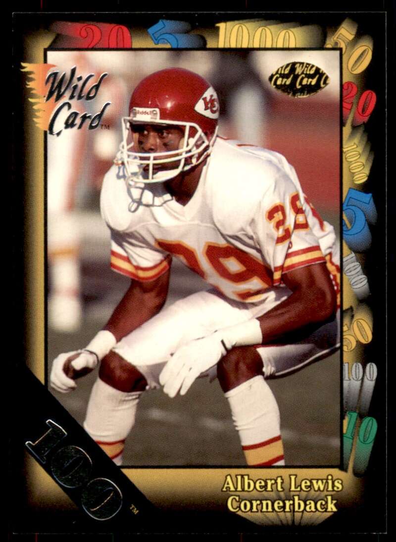 Albert Lewis Card 1991 Wild Card 100 Stripe #87 Image 1