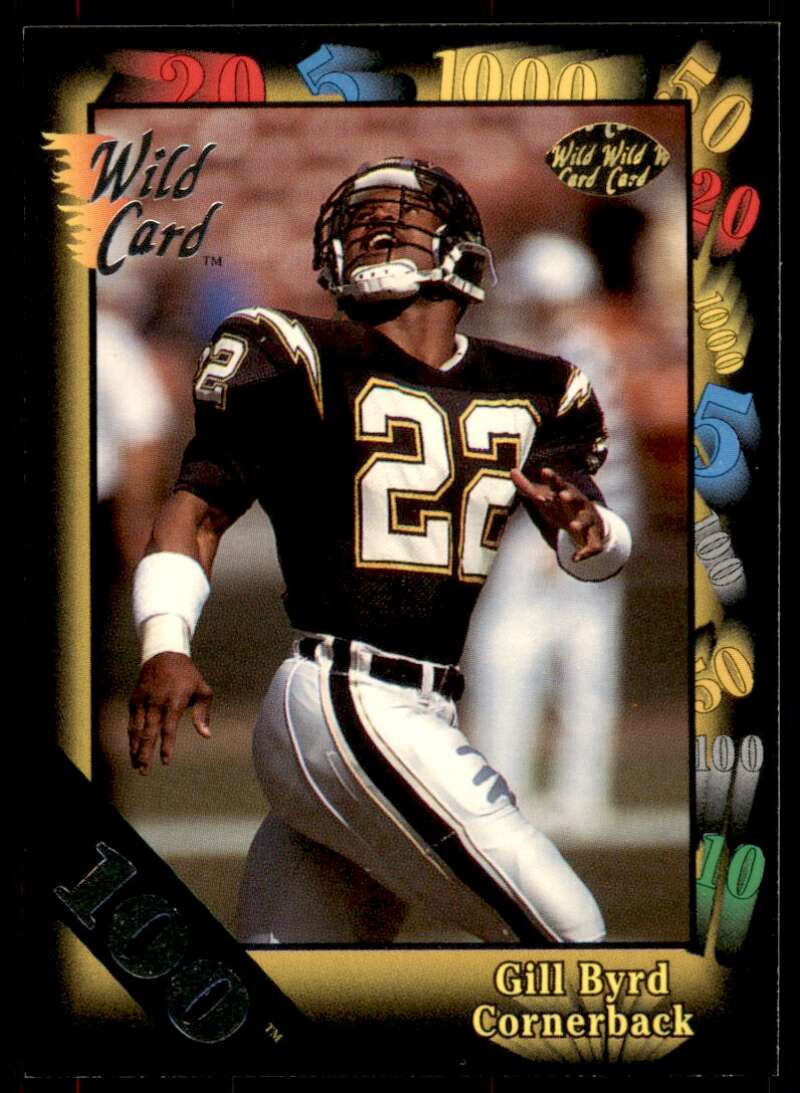 Gill Byrd Card 1991 Wild Card 100 Stripe #104 Image 1