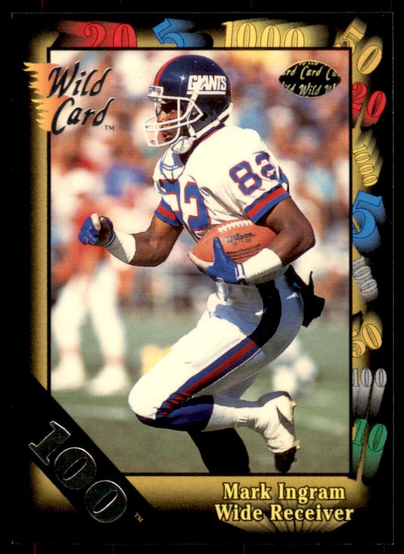 Mark Ingram Card 1991 Wild Card 100 Stripe #136 Image 1