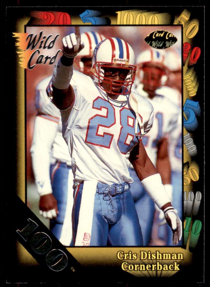 Cris Dishman Card 1991 Wild Card 100 Stripe #143 Image 1