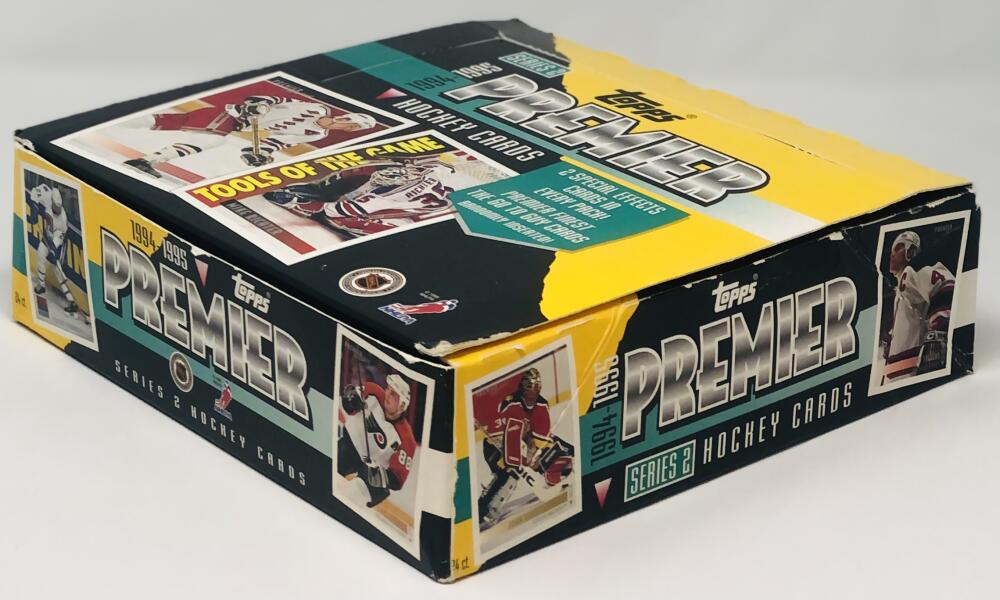 1994-95 Topps Premier Hockey Rack Pack Box Image 1