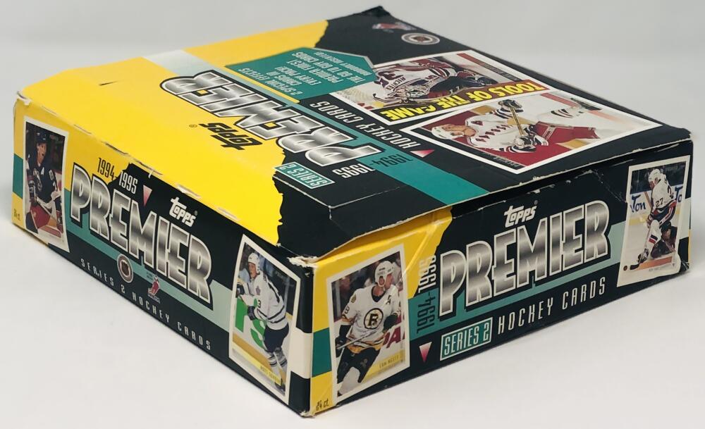 1994-95 Topps Premier Hockey Rack Pack Box Image 3