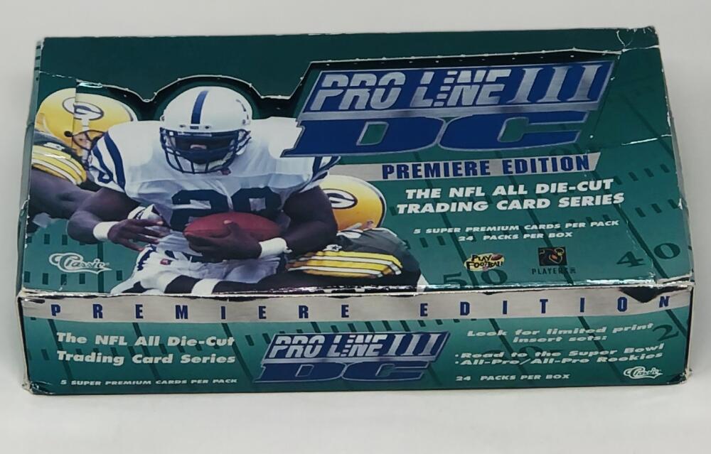 1996 Pro Line III Die Cut Football Box Image 1