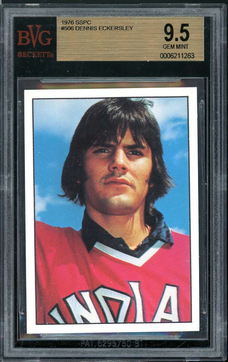 Dennis Eckersley Rookie Card 1976 SSPC #506 BGS 9.5 Image 1