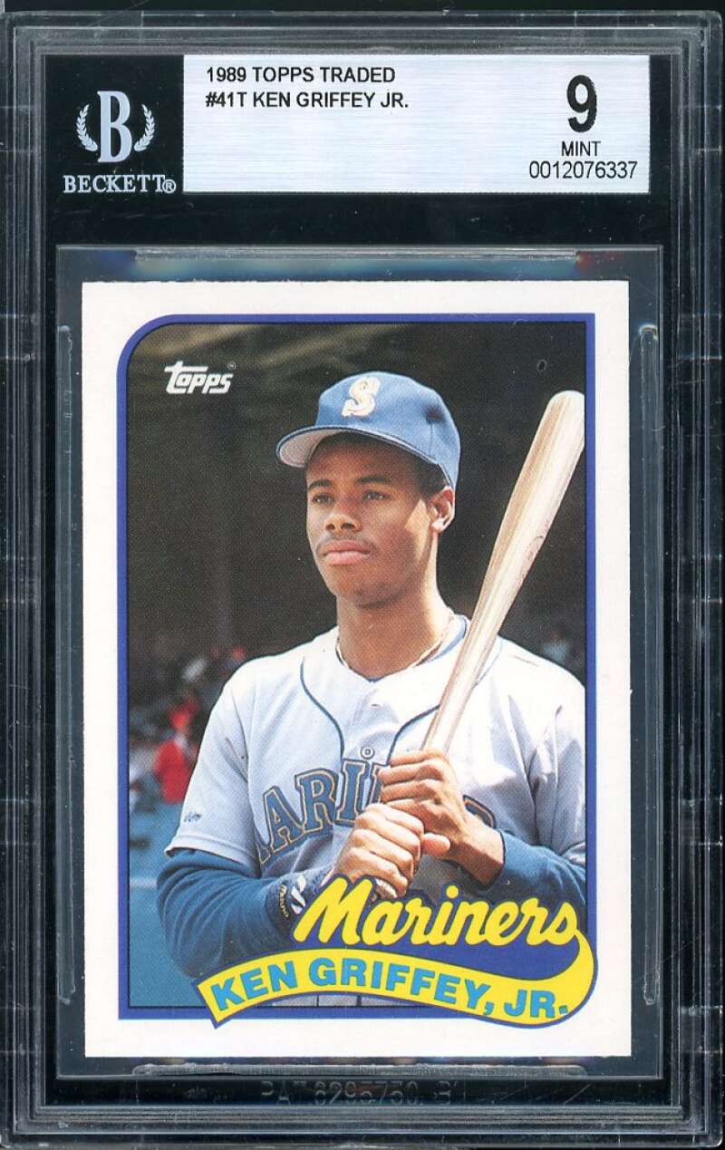 Ken Griffey Rookie Card 1989 Topps Traded #40T BGS 9 Image 1