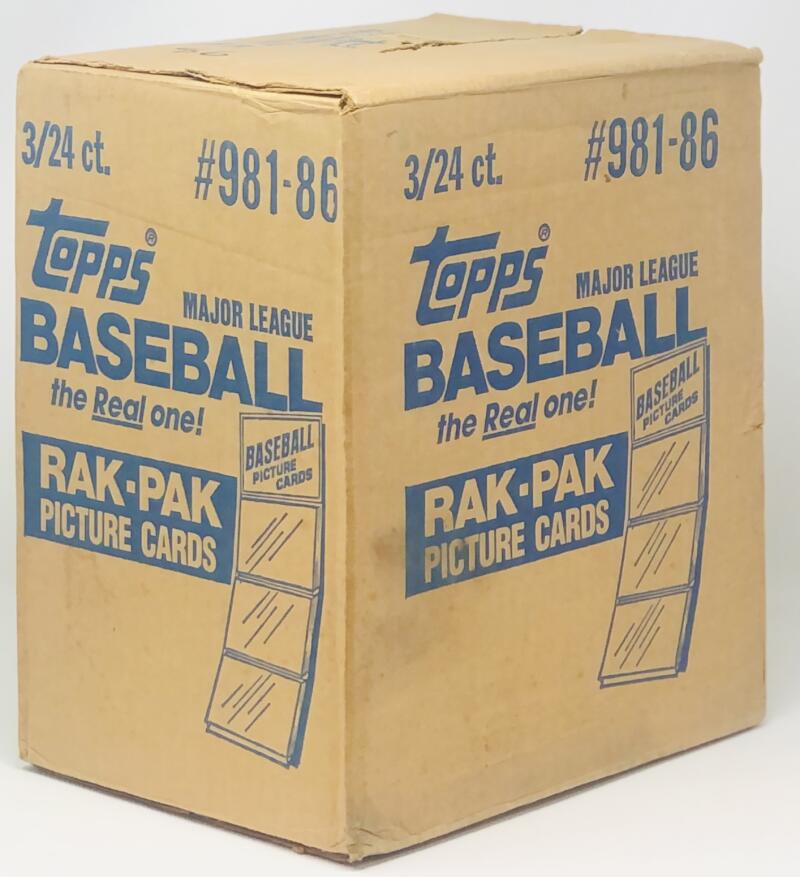 1986 Topps Rack Pack Baseball Case Image 1