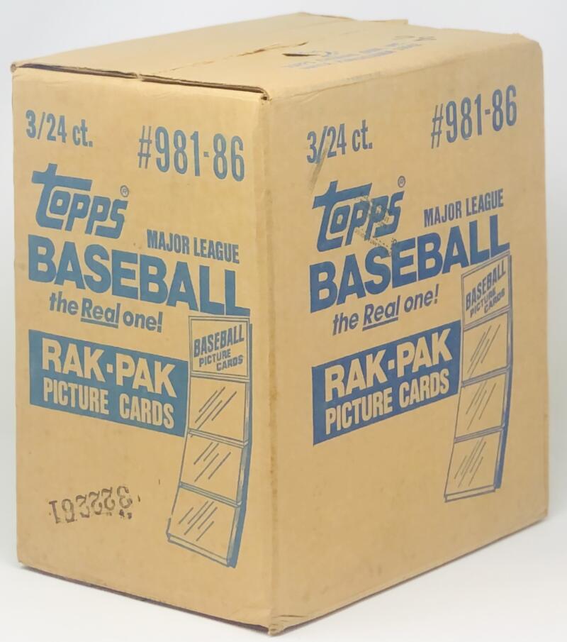 1986 Topps Rack Pack Baseball Case Image 2