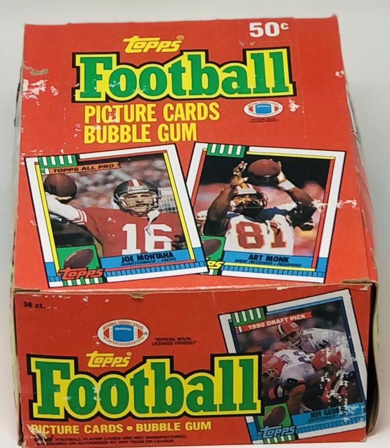 1990 Topps Football Box Image 1