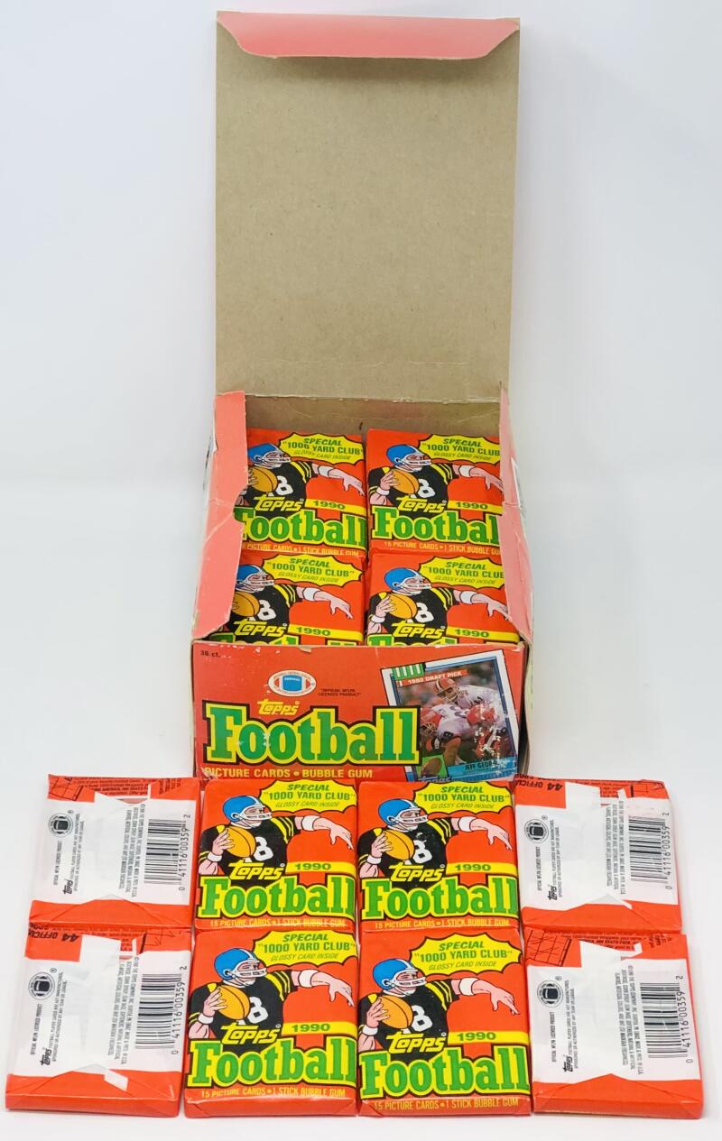 1990 Topps Football Box Image 4