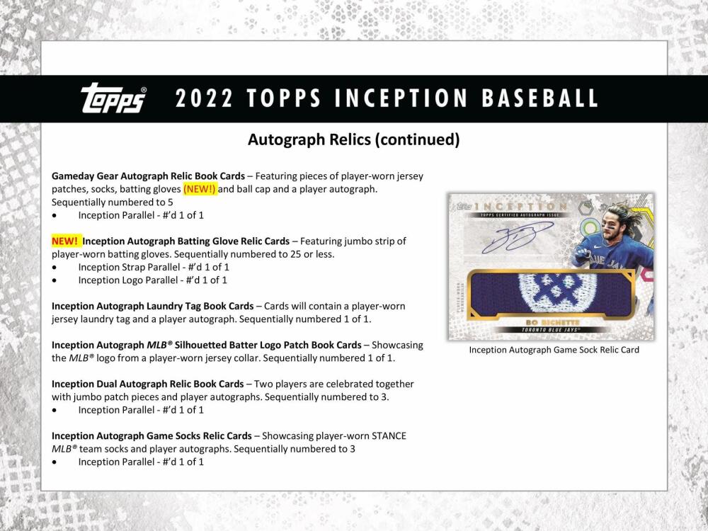 2022 Topps Inception Baseball Hobby Box Image 6