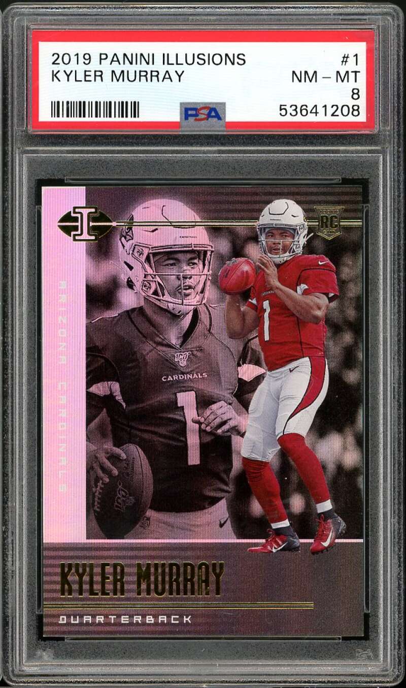 Kyler Murray Rookie Card 2019 Panini Illusions #1 PSA 8 Image 1