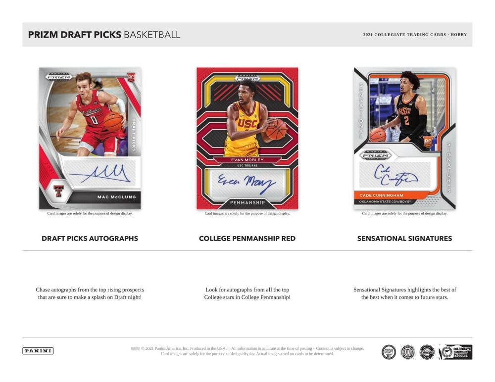 2021-22 Panini Prizm Draft Picks Basketball Hobby Box Image 5