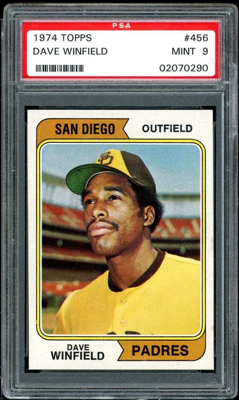 Dave Winfield Rookie Card 1974 Topps #456 PSA 9 (centered) Image 1