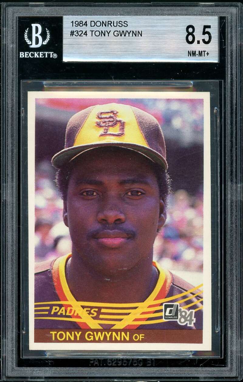 Tony Gwynn Card 1984 Donruss #324 BGS 8.5 (8 9.5 9.5 9) Image 1