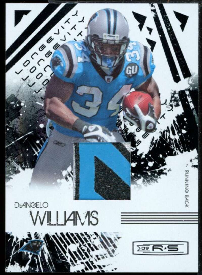 DeAngelo Williams 2009 Donruss Rookies n Stars Longevity Black Jrsy Prime #13  Image 1