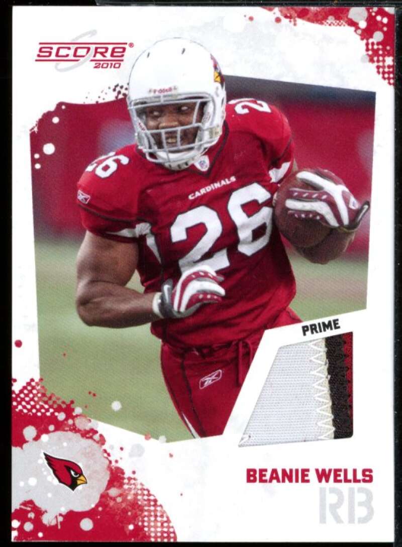 Beanie Wells Card 2010 Score Retail Factory Set Prime Jersey #4  Image 1