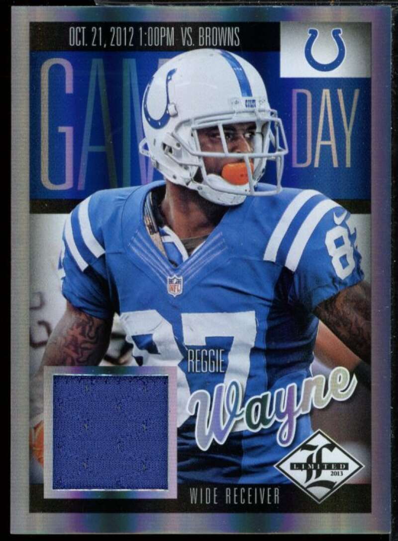 Reggie Wayne Card 2013 Limited Game Day Materials #11  Image 1