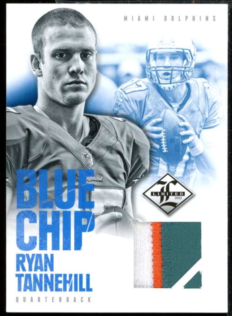 Ryan Tannehill Rookie Card 2012 Limited Blue Chip Jersey Prime #4  Image 1