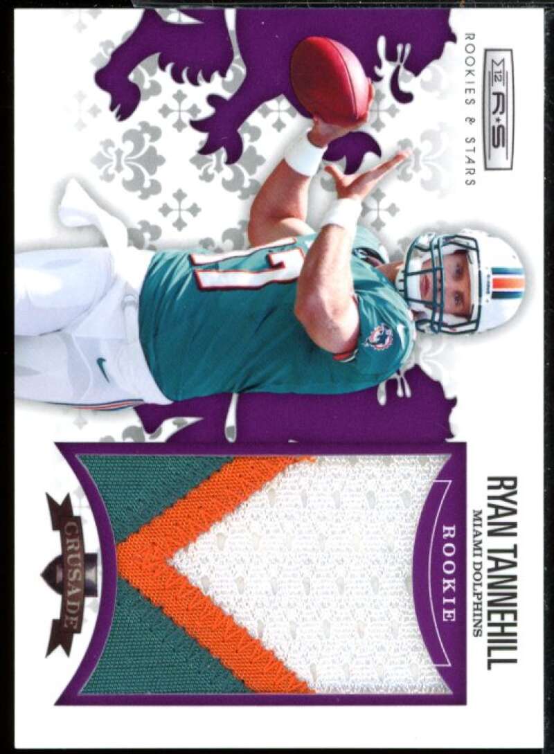 Ryan Tannehill Card 2012 Rookies n Stars Rookie Crusade Jersey Prime Purple #16  Image 1