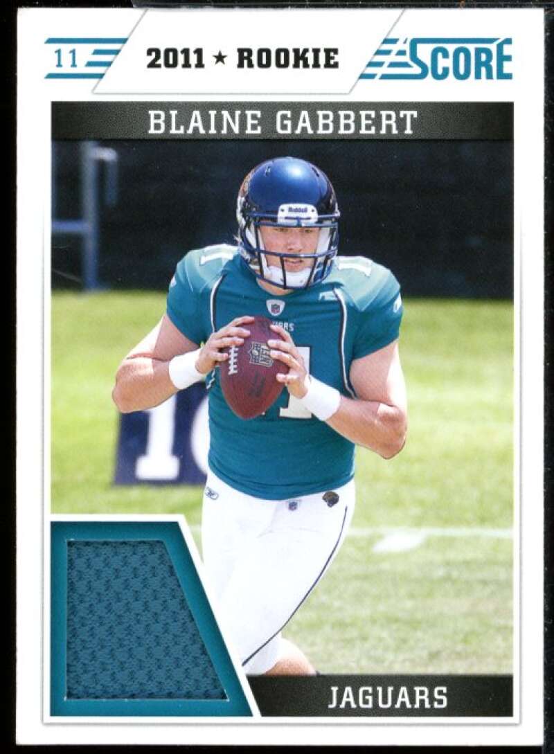 Blaine Gabbert Card 2011 Score Retail Factory Set Rookie Jersey Prime #BG  Image 1