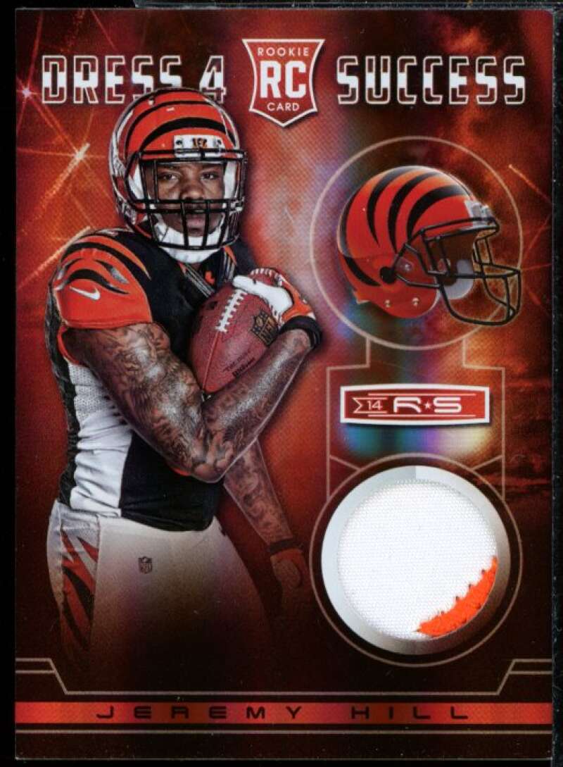 Jeremy Hill Card 2014 Rookies n Stars Dress 4 Success Jersey Rookie Prime #DSJH  Image 1