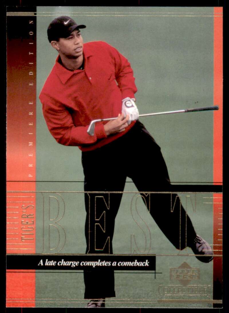 Tiger Woods Rookie 2001 Upper Deck Tiger's Best Comeback at Pebble Beach #13 Image 1