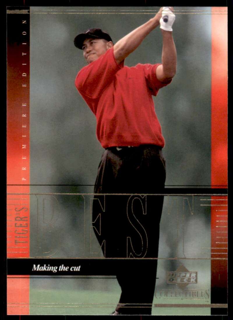 Tiger Woods Rookie Card 2001 Upper Deck Tiger's Best Making the Cut #16 Image 1