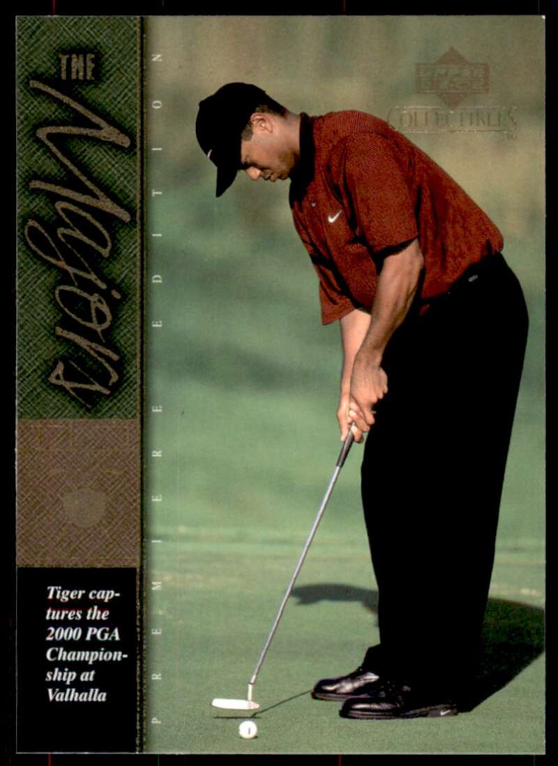 Tiger Woods Rookie Card 2001 Upper Deck The Majors Defends His Title #21 Image 1