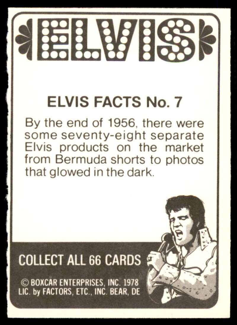 Elvis Presley Card 1978 Elvis #7 Image 2