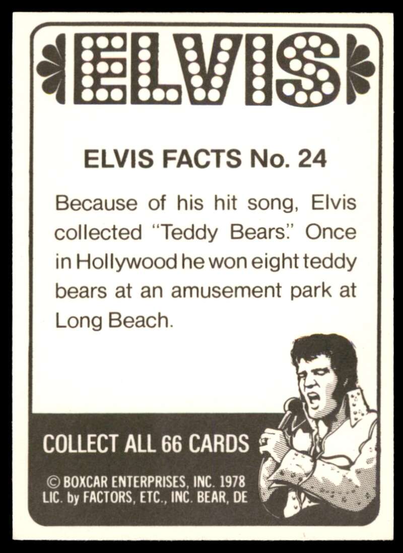 Elvis Presley Card 1978 Elvis #23 Image 2