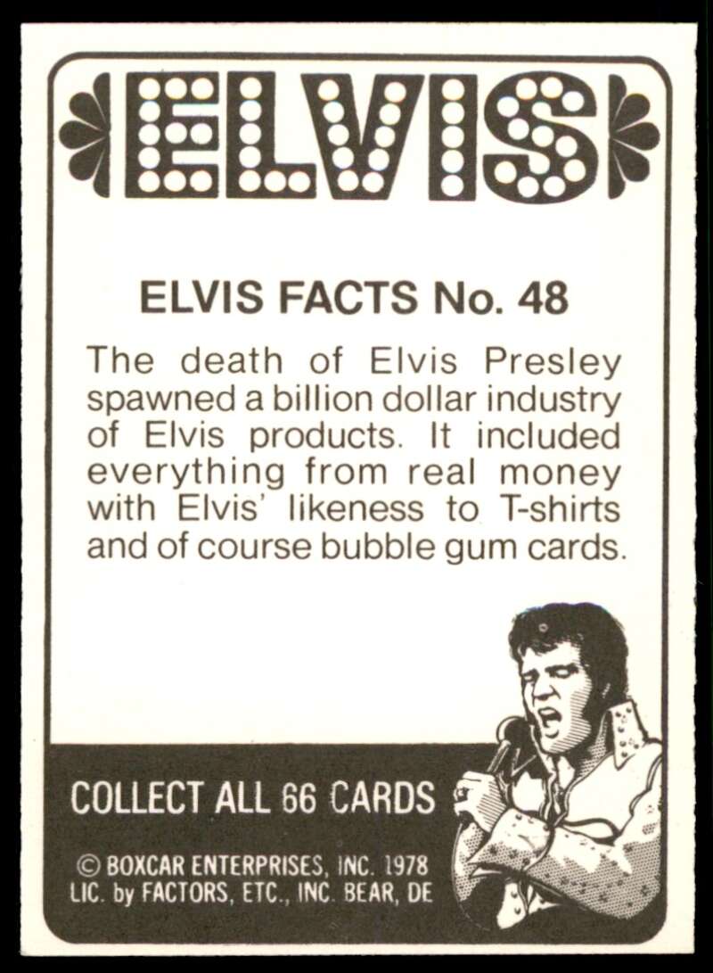 Elvis Presley Card 1978 Elvis #48 Image 2